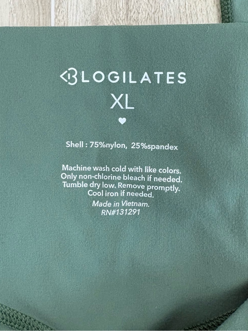 Blogilates Green High-Waist Flare Leggings XL EUC Yoga Minimalist Clean Girl - Picture 2 of 10